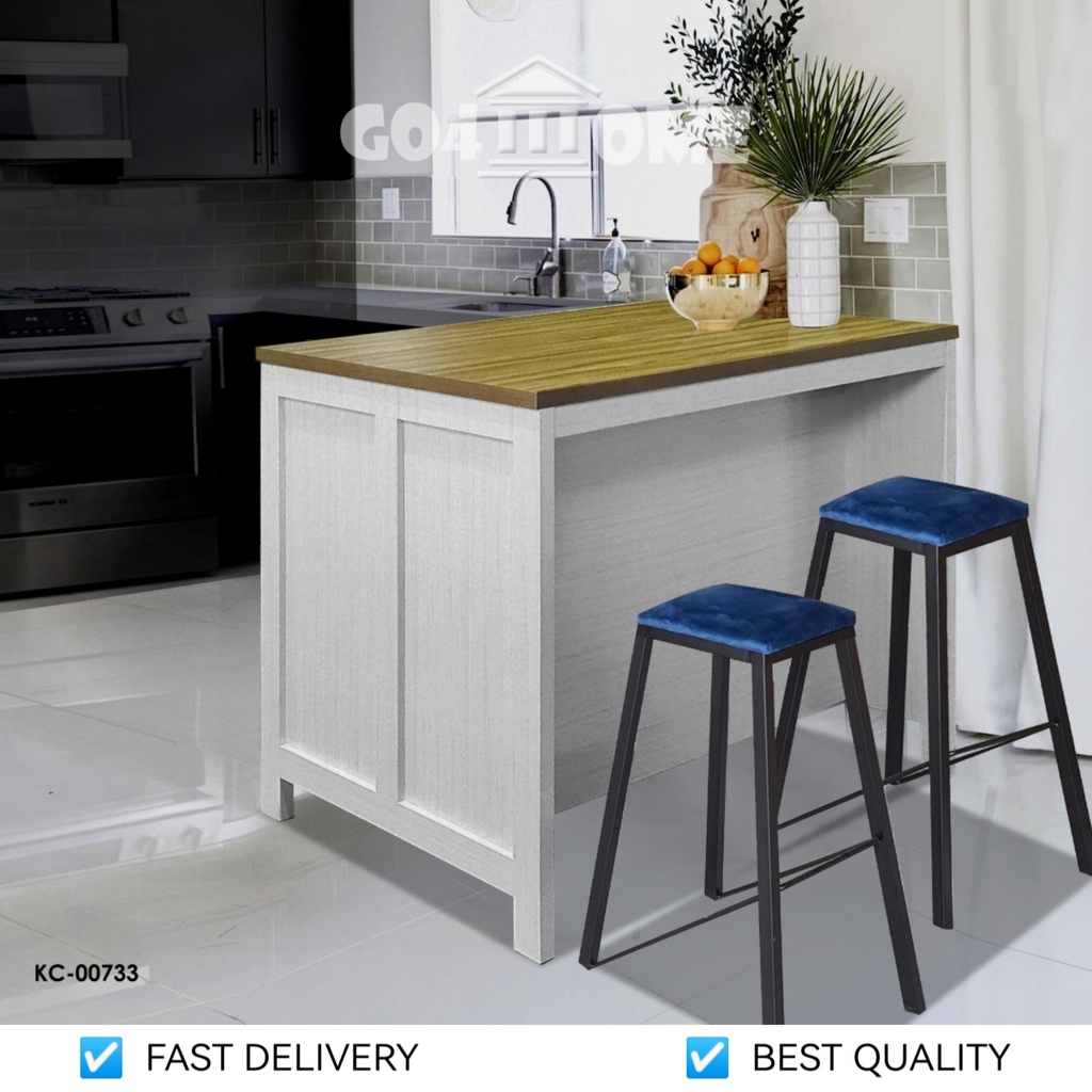 [GO4HOME] Kitchen Island With 2 Stools / Kitchen / Dining Table