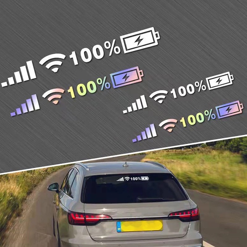 7-color reflective sticker 100 percent wifi car sticker | Shopee Malaysia