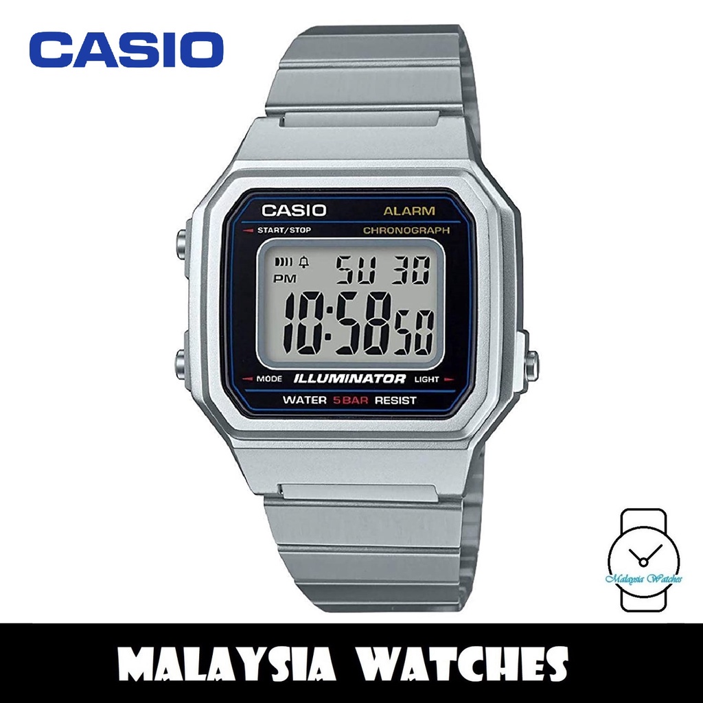 100 Original Casio B650WD 1A Standard Digital Resin Case Stainless Steel Strap Unisex Watch B650WD B650WD 1ADF Shopee Malaysia