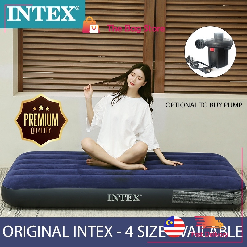 Intex inflatable hotsell bed single