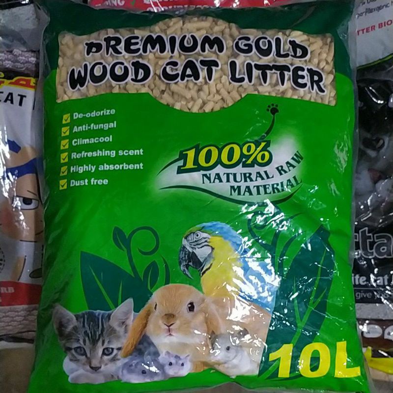 Emily Pets Premium Gold Wood Cat Litter 10L Shopee Malaysia