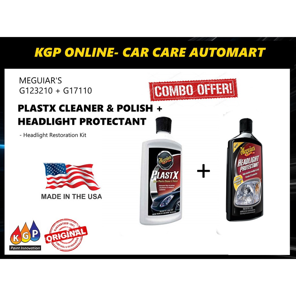 Headlight & Clear Plastic Restoration Kit, Meguiars