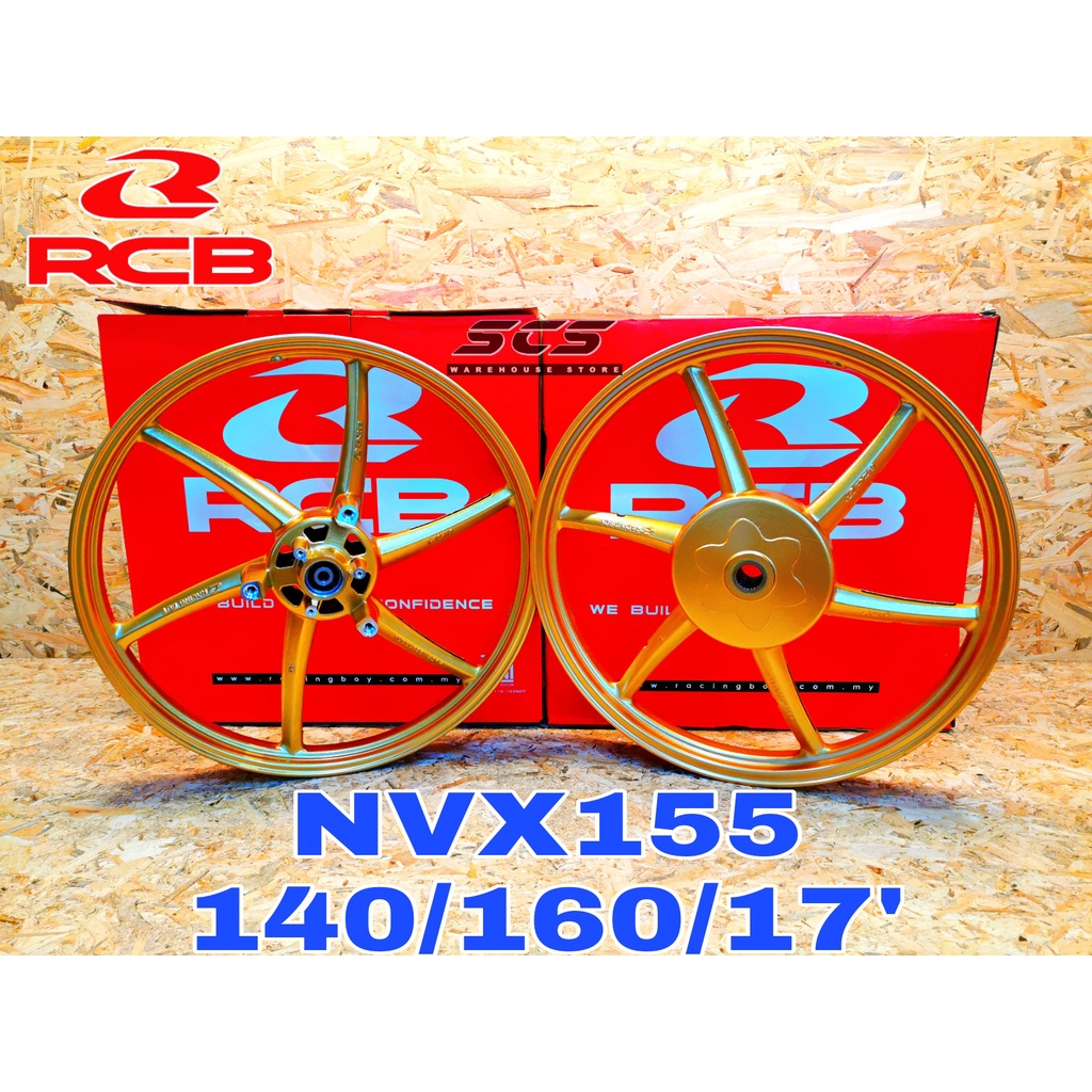 SP522 RACING BOY NVX / NVX155 RCB SPORT RIM GOLD SP 522 140/160/17' 17 ...