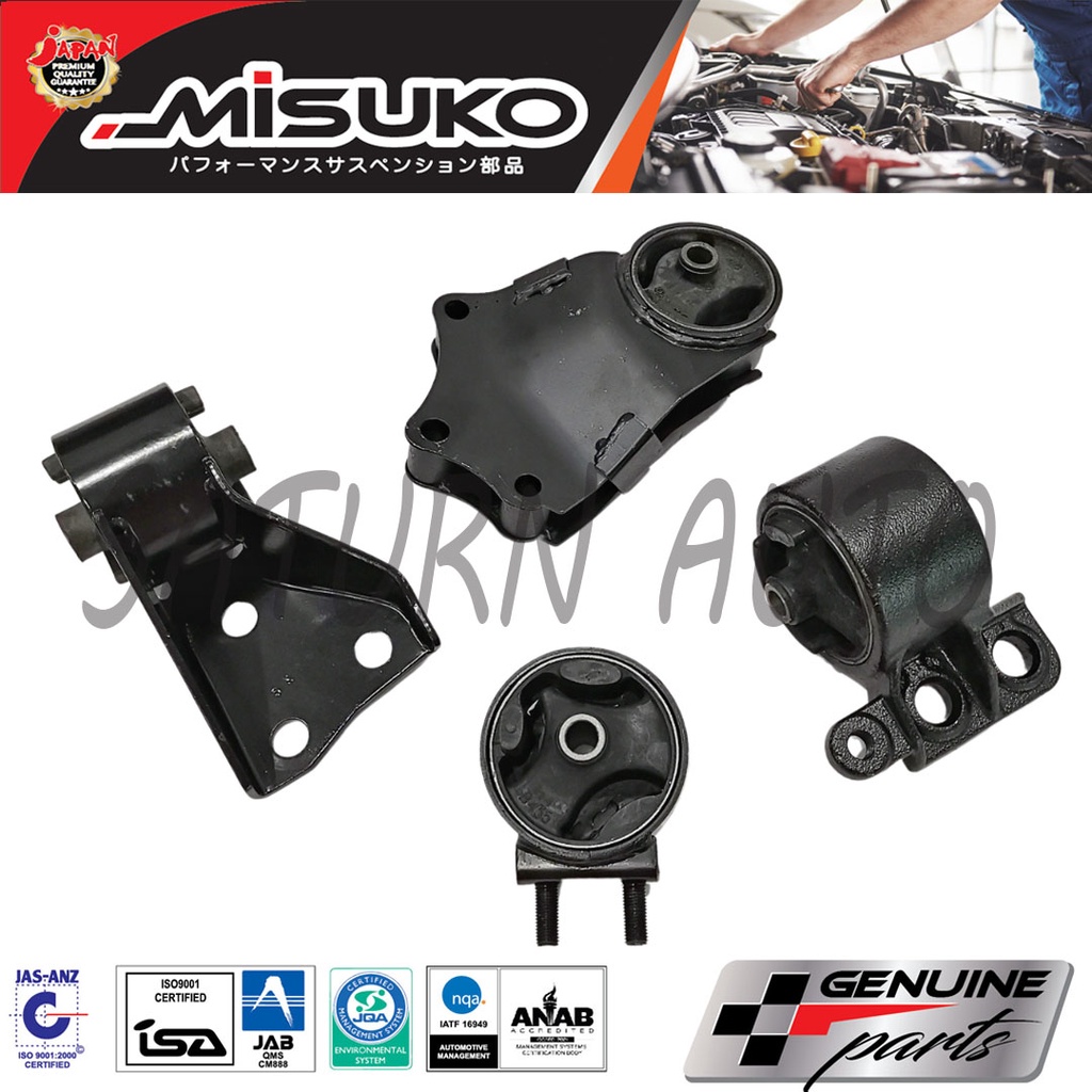 Kia Sephia Auto Engine Mounting Kit Set Brand Misuko Set Pcs Shopee Malaysia