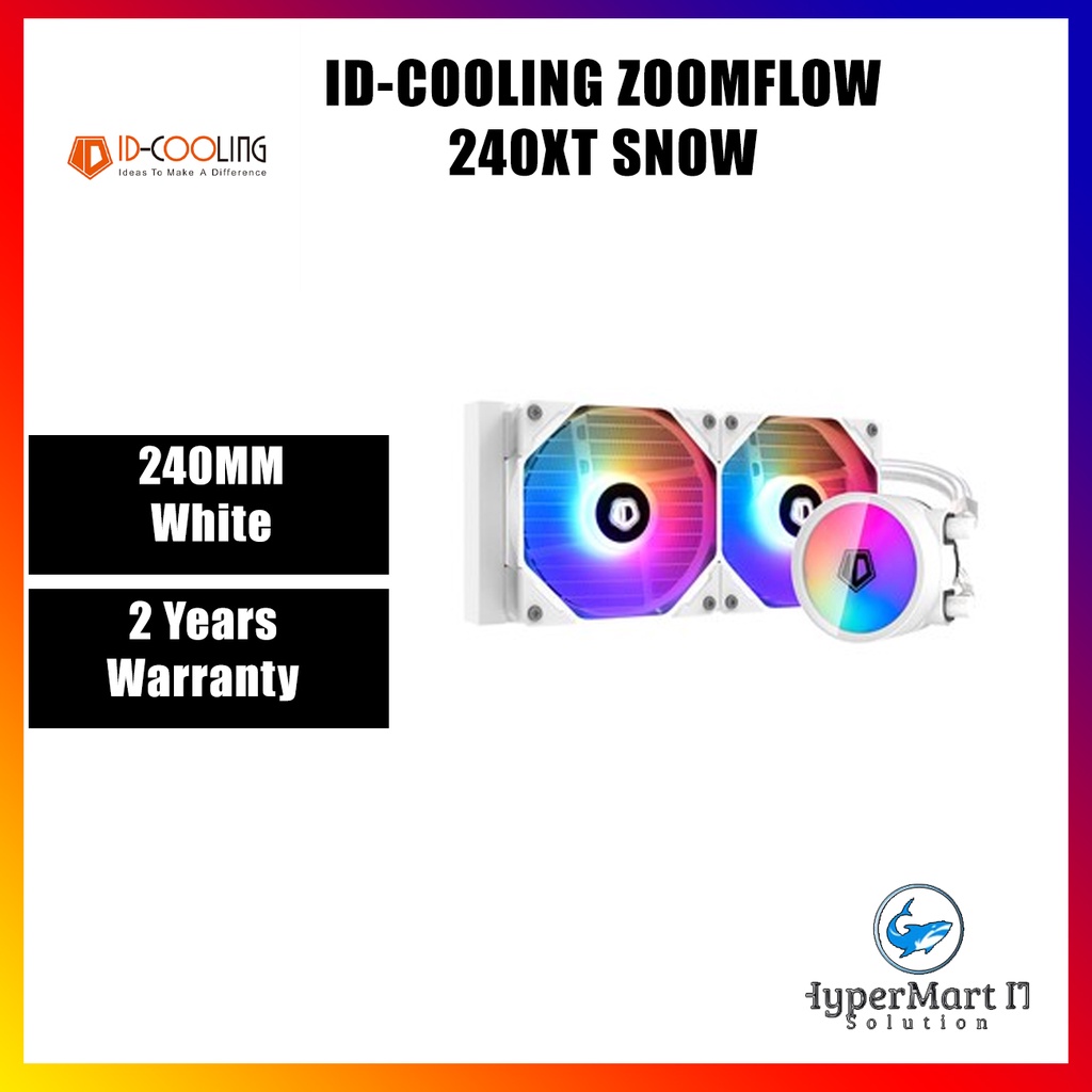 ID-COOLING ZOOMFLOW 240XT SNOW AIO COOLER | Shopee Malaysia