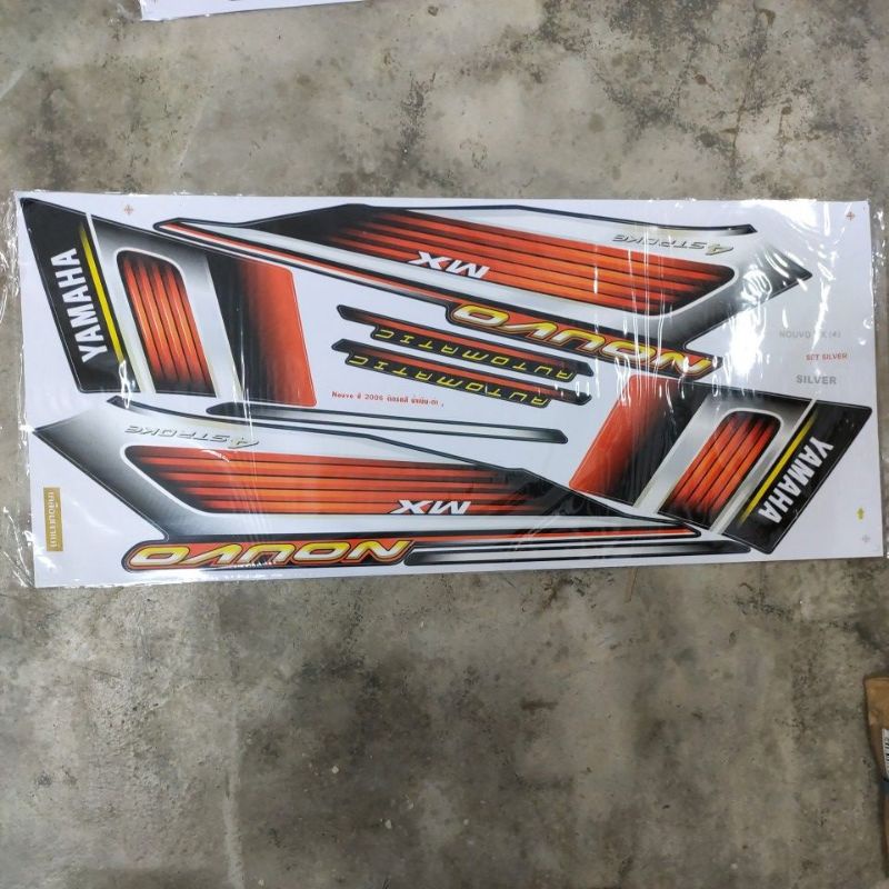 Stiker sticker body stripe cover set (4) yamaha nouvos nouvo s nouvo mx