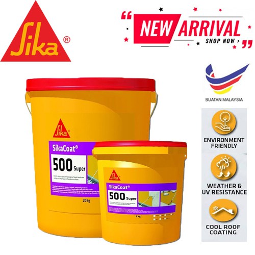 SIKA COAT 500 Super (5kg) Waterproofing 500 Super Styrene - Acrylic ...
