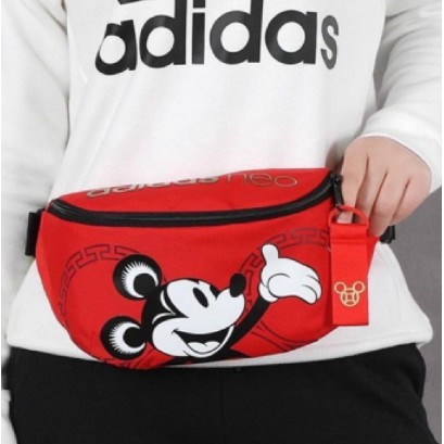 Mickey Mouse Adidas Neo Pouch bag single shoulder sports waist bag chest bag