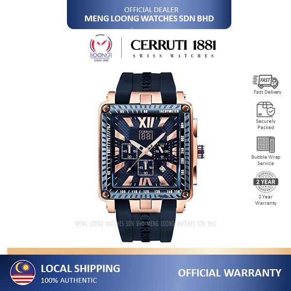 CERRUTI 1881 CTCRA012SRBL03DBL Chronograph Analog Quartz Stainless