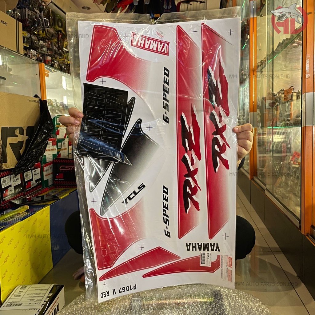 STRIPE RXZ MERAH YAHOO STICKER RXZ NOMBOR 8 MORITAKA STRIPE RXZ ...