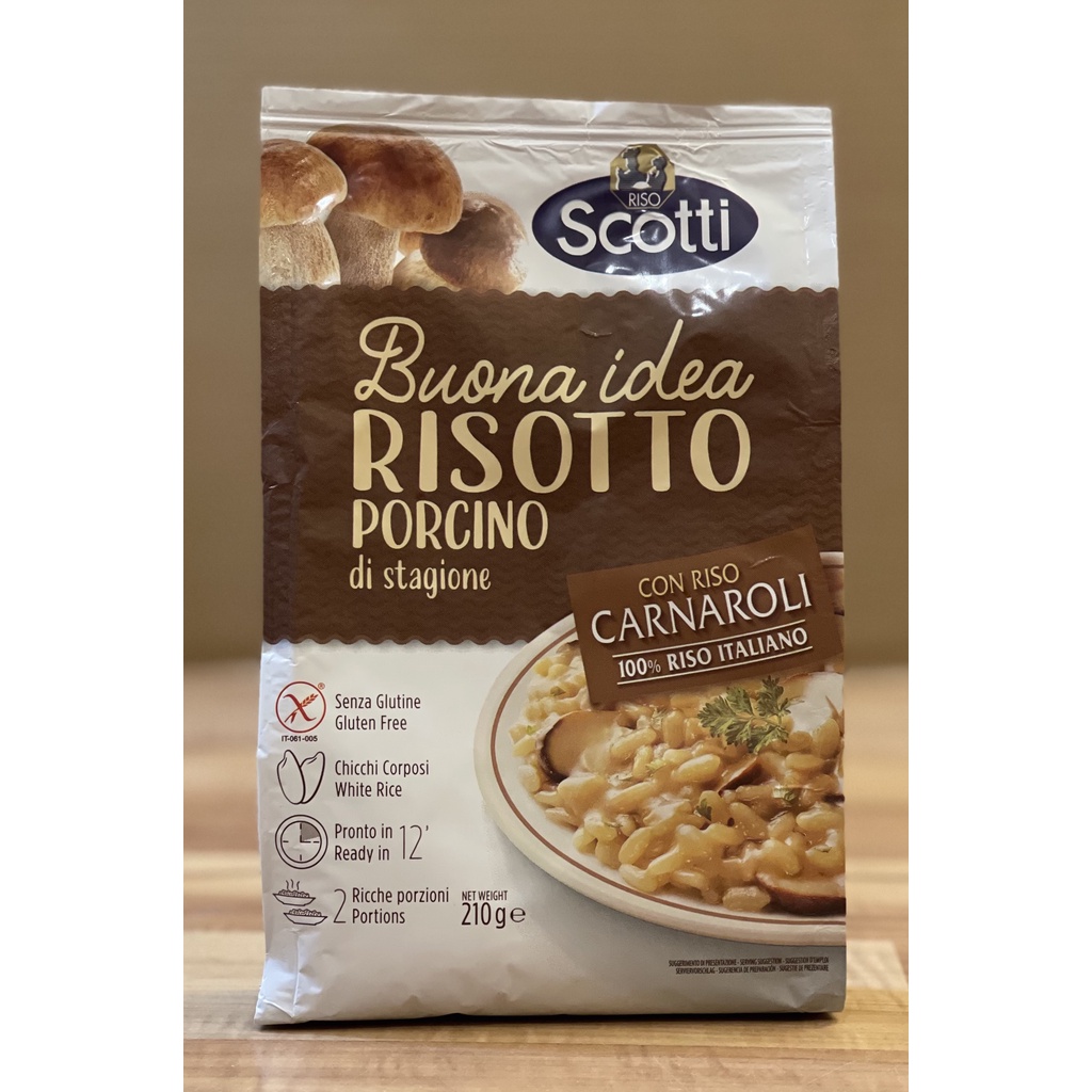 SCOTTI Risotto with Porcini Mushroom 210g - Product of Italy | Shopee ...