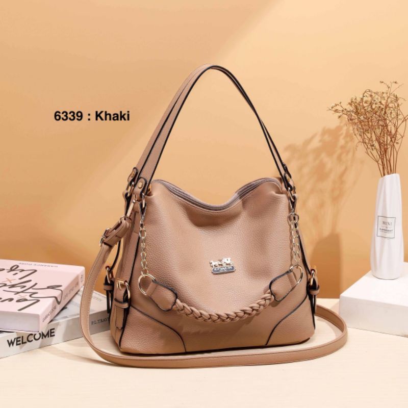 Coach CH469 Mini Rowan Crossbody In Signature Canvas IN Khaki