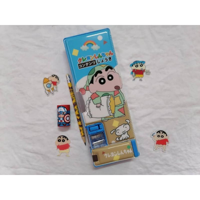 Crayon shin chan pencil box蜡笔小新铅笔盒 1pcs | Shopee Malaysia