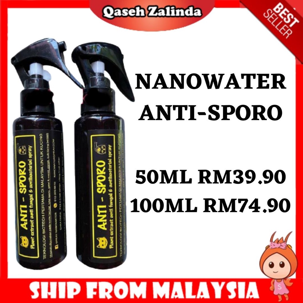 Nanowater Spray Anti sporo Untuk Haiwan Sporo Shopee Malaysia