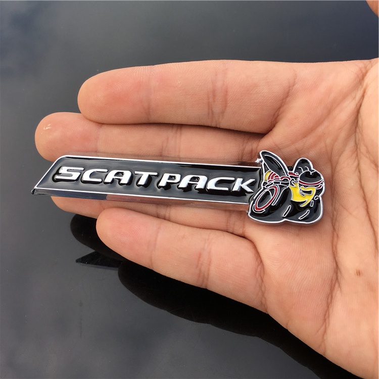 Metal 6.4L Scat Pack Bumblebee Super Bee Emblem Sticker Badge Rear ...