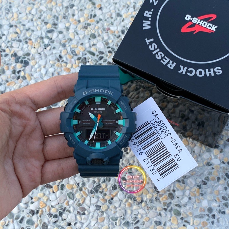 READY STOCK 100 ORIGINAL CASIO G SHOCK GA 800CC 2E matte navy blue Shopee Malaysia