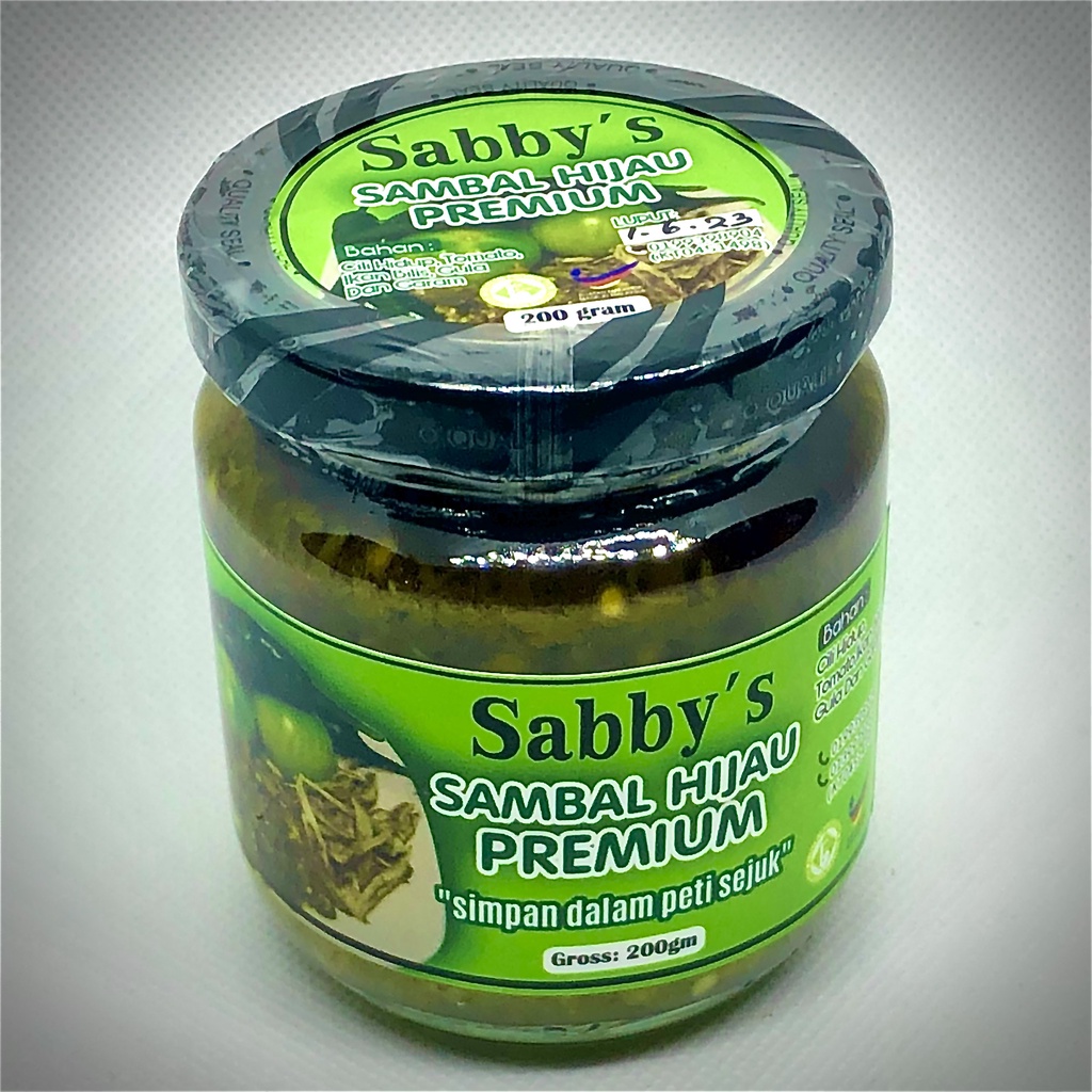 SAMBAL Hijau PREMIUM SABBY'S Acar Paceri Sos Cili Lada | Shopee Malaysia