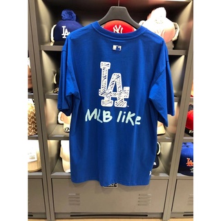MLB Korea - Paisley Back Logo Short Sleeve T-Shirt Dark Navy / S