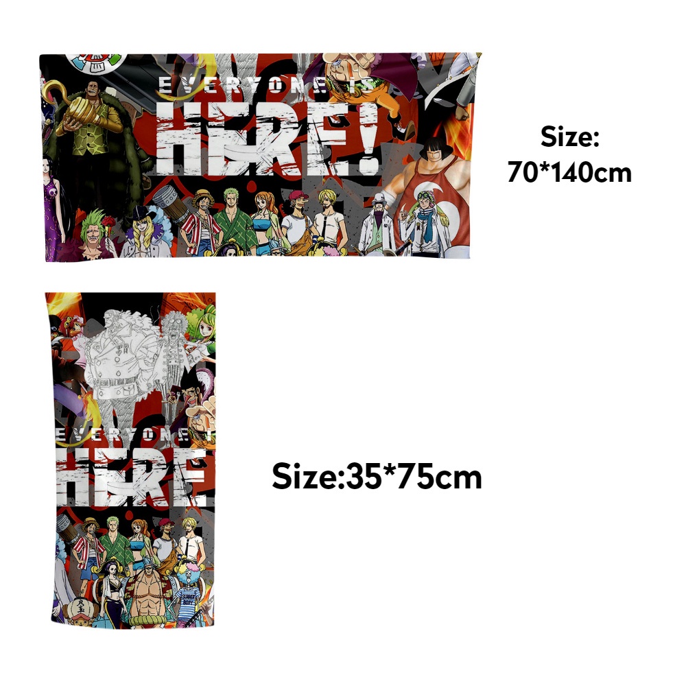 ONE PIECE Anime towel and bath towel for adults CUSTOMIZE TOWEL anime ...