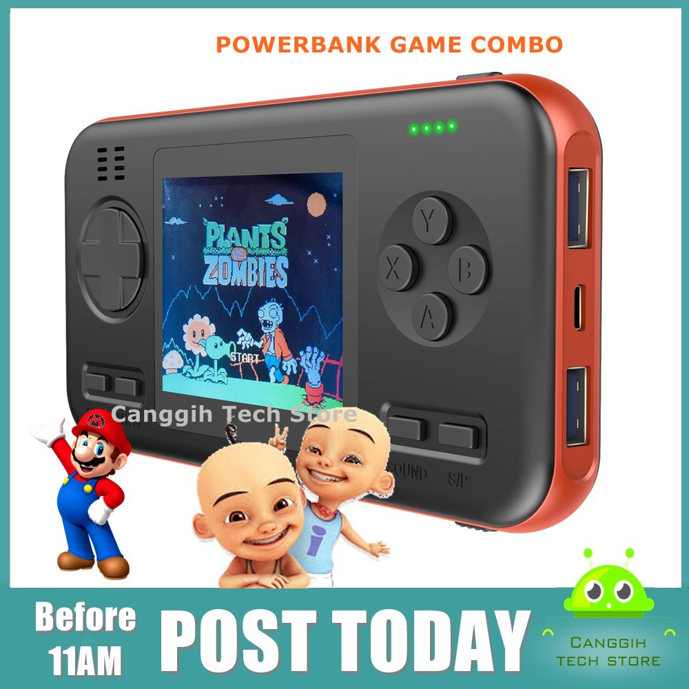 Powerbank Retro Handheld Game Console Super Mario 416 Games Gaming ...