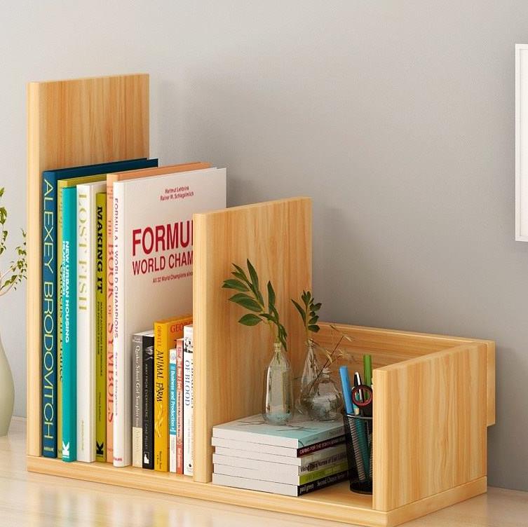 ODOSO D4381 Sturdy Wooden Table Top Book Rack Book Shelf Table ...