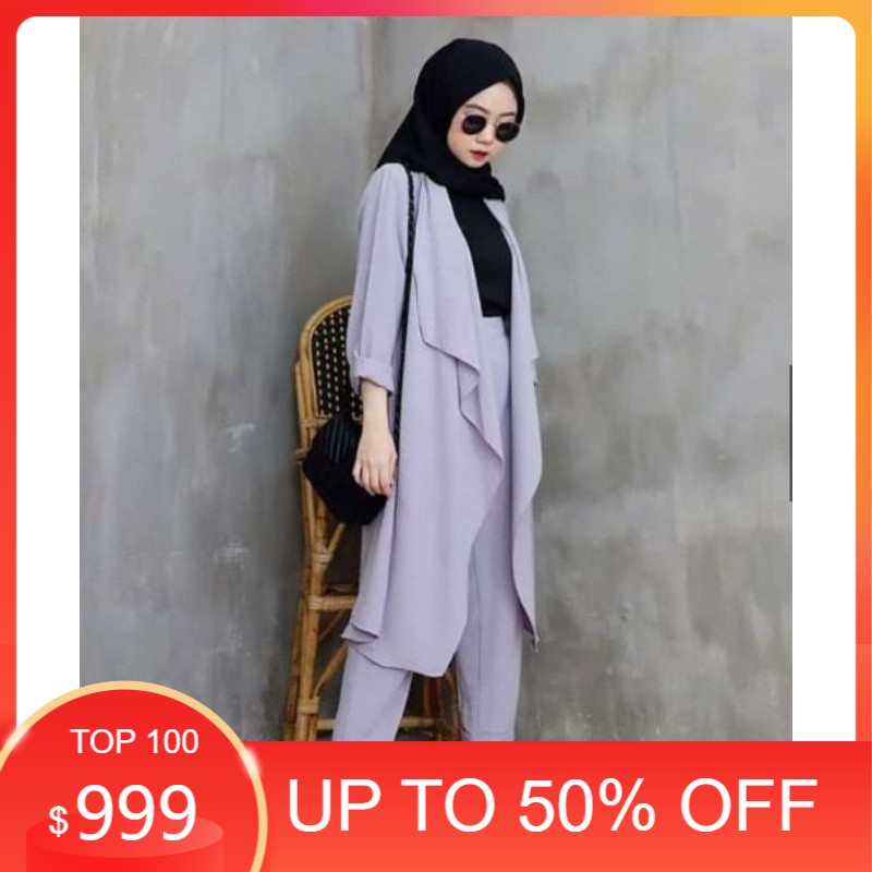 Alivia set 2in1 Outner + Pants | Shopee Malaysia