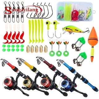 🔥Malaysia Fishing Full Set 1.8m Telescopic Portable Fishing Rod