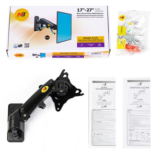 North Bayou NB F120 Monitor Wall Mount - 17
