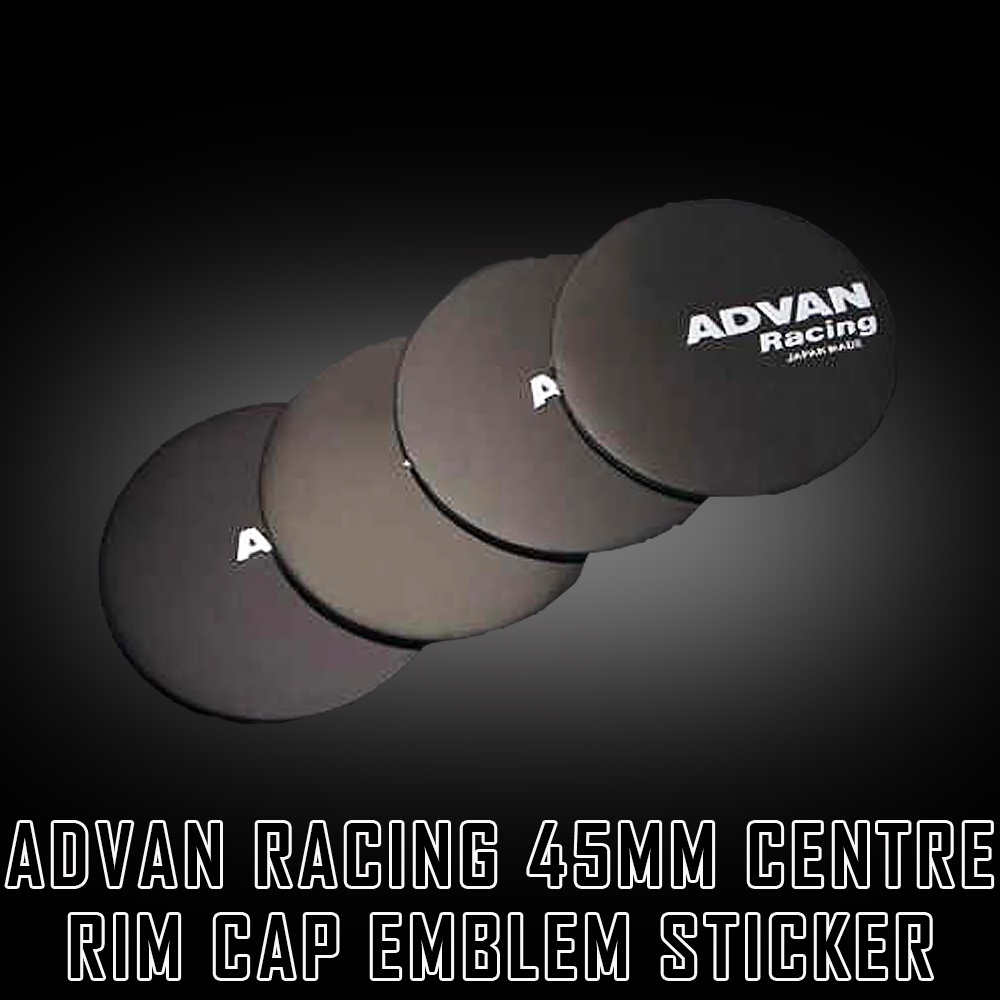 4pcsx45mm Advan Racing Center Rim Cap Car Emblem Sticker | Shopee Malaysia