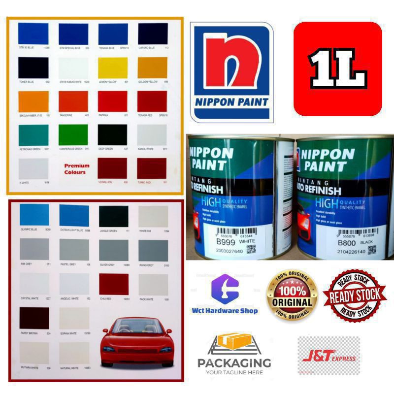 Nippon Paint Bintang Automotive Refinish 1L /Cat Kereta /Cat besi