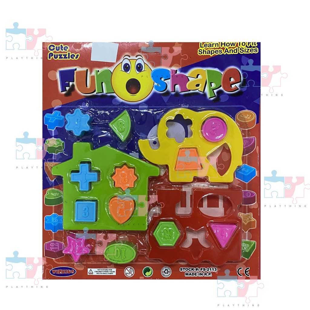 Shape Puzzle Learning Shapes and Sizes PLAYTIME | Shopee Malaysia