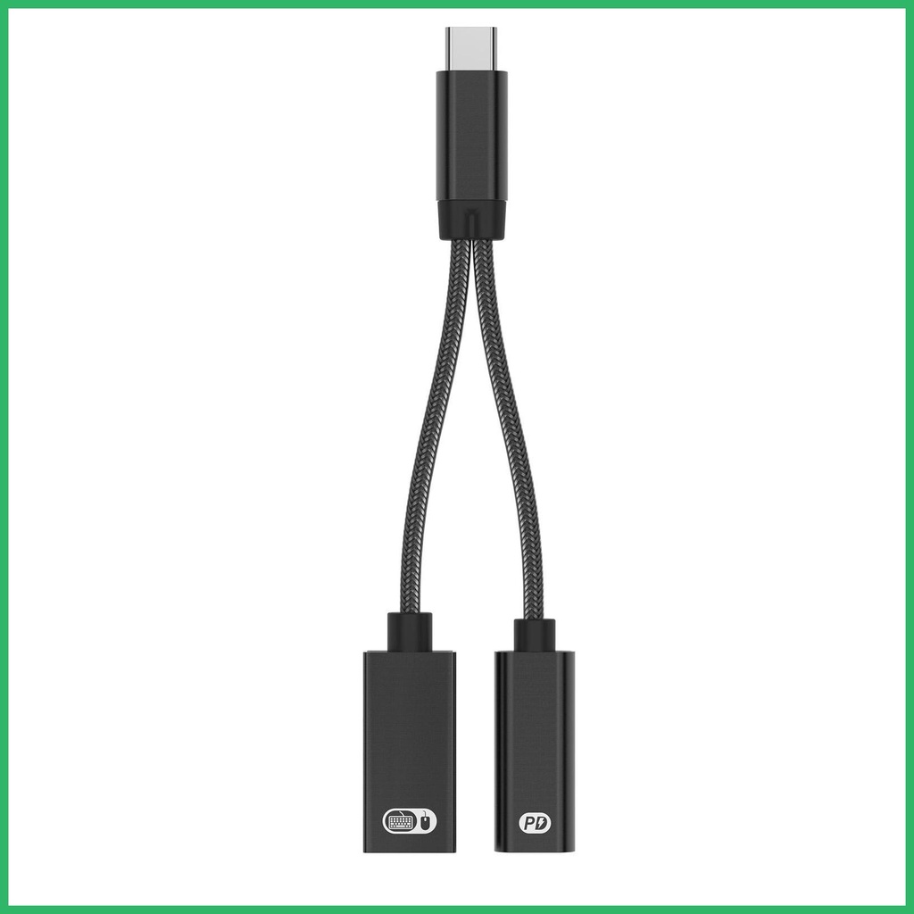 USB-C Auf USB 3.0 OTG Adapter 2-in-1 – Mit LED-Anzeige, Unterstützt Audio & Daten, Für Maus, Tastatur, Stick