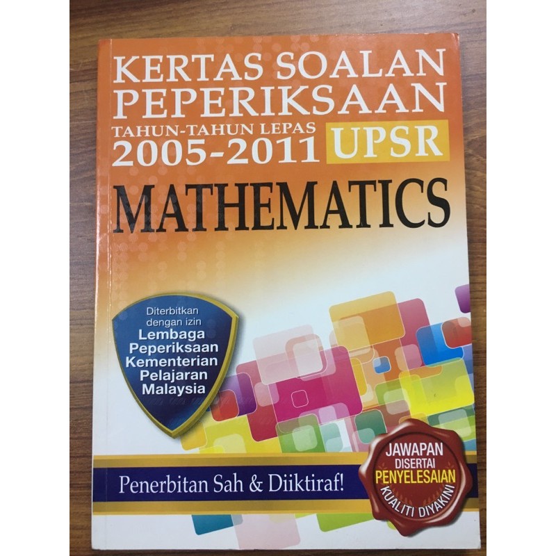 Kertas Soalan Peperiksaan Tahun 2005-2011 UPSR MATHEMATICS | Shopee ...