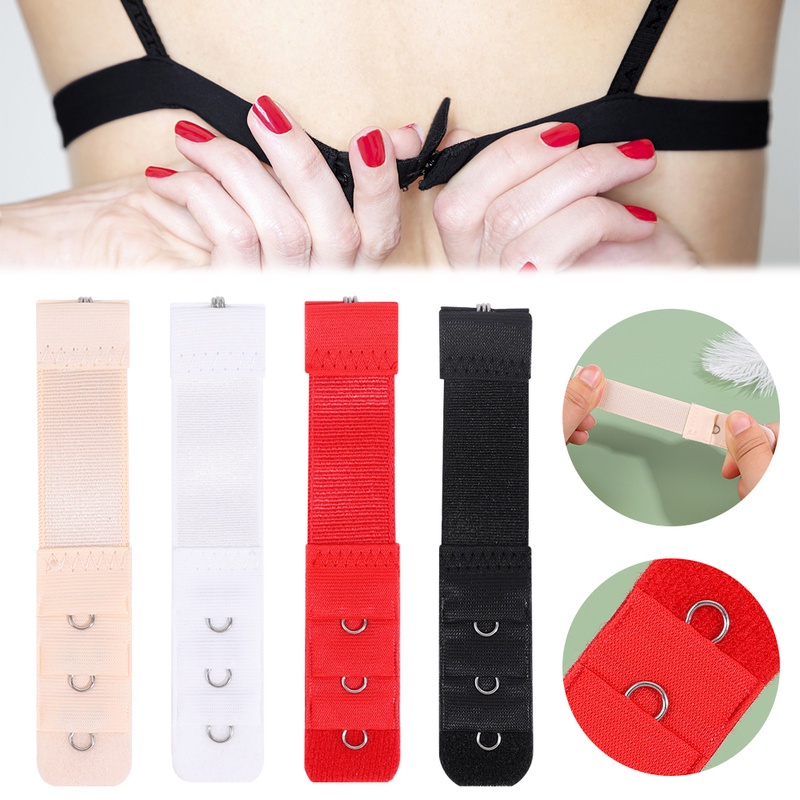 1 Row 3 Hooks Bra Extender Nylon Clasp / Bras Extension Buckle