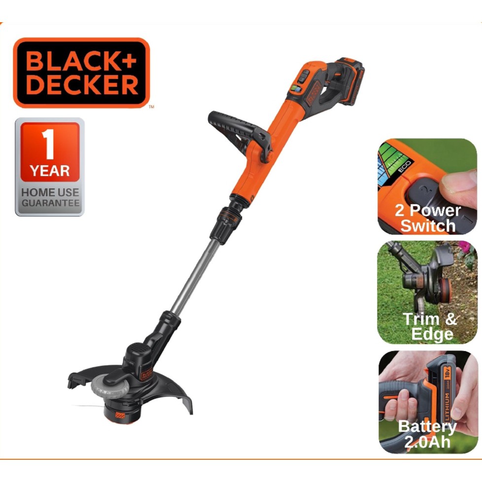 Mesin Rumput Batery BLACK DECKER STC1820EPCF Cordless Grass