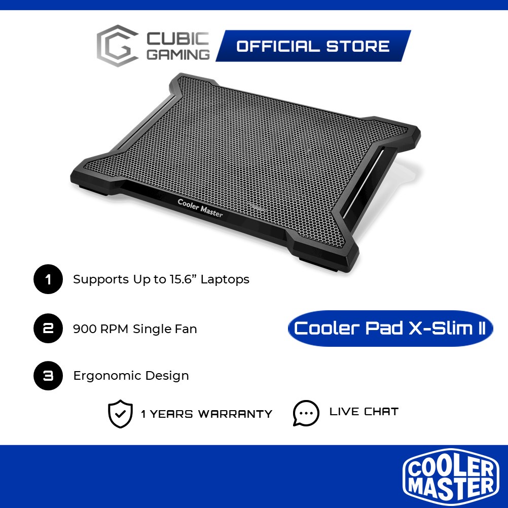 Cooler Master XSlim II NotePal Laptop Cooler Pad Support Up to 15.6