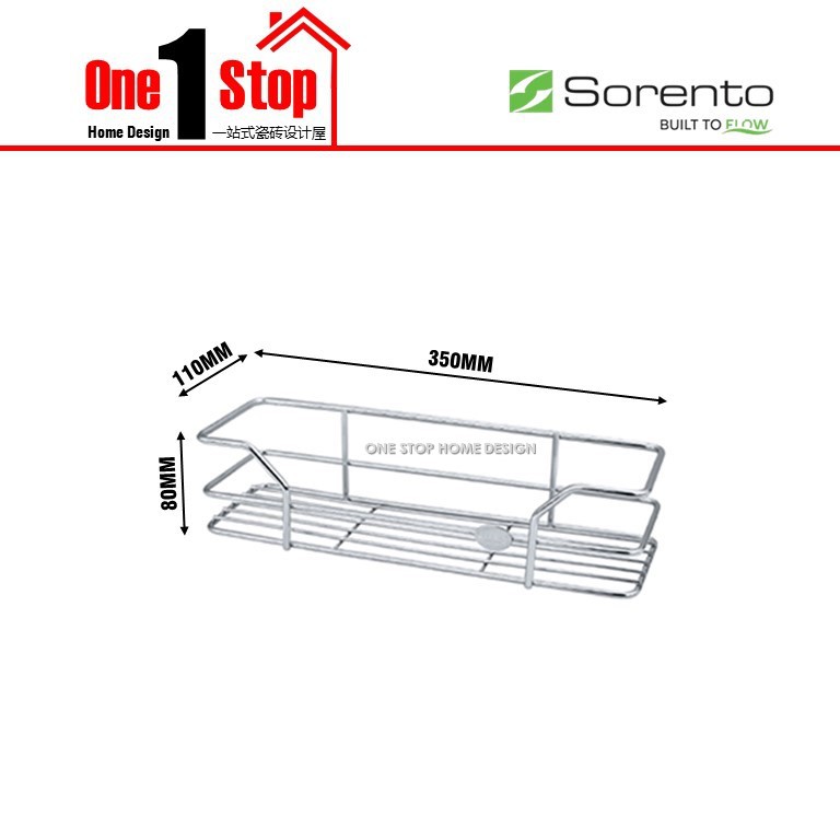 🌹SORENTO🌹 SUS304 S/STEEL SHAMPOO RACK (SRTBK7003HP & SRTBK7004HP