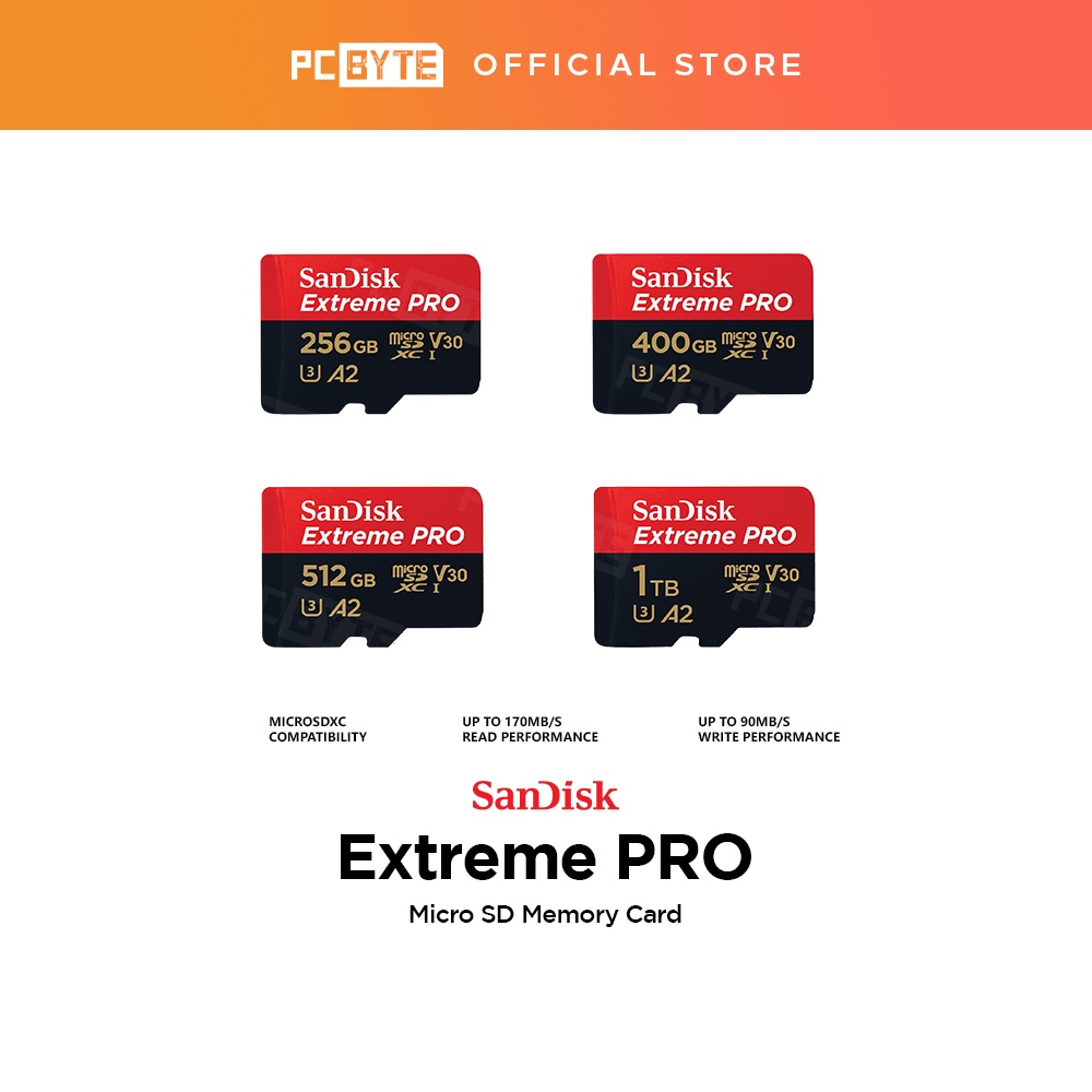 SanDisk Extreme PRO 1000GB / 1 TB UHS-3 (U3) SD Card