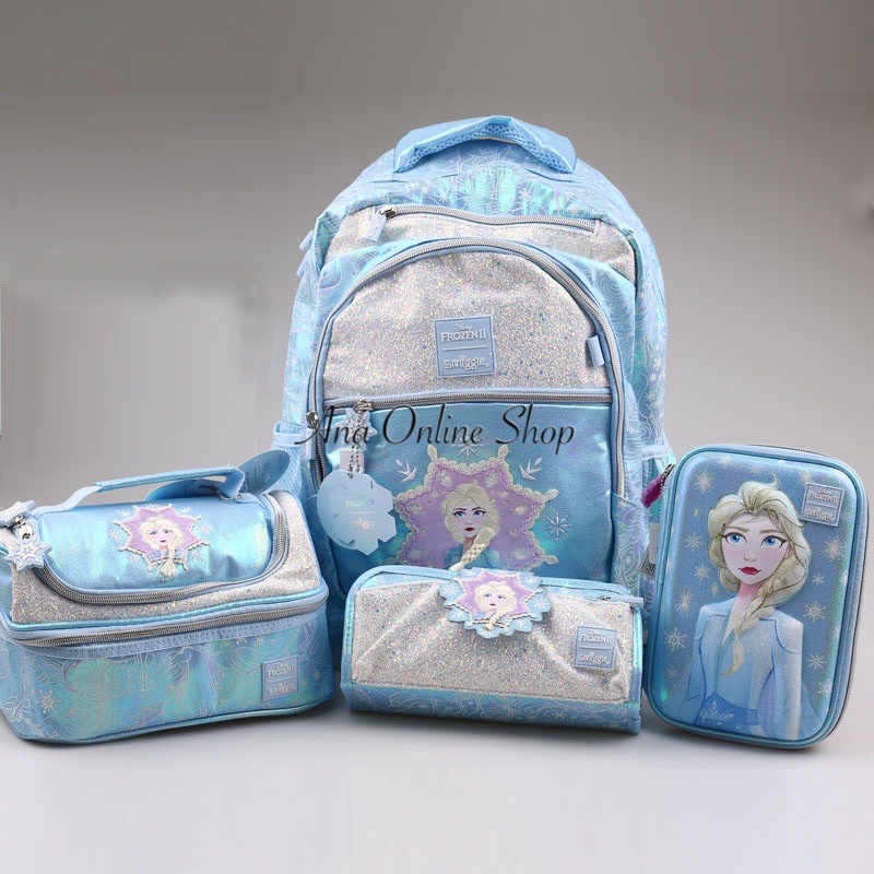 ORIGINAL SMIGGLE SET FROZEN 2 ELSA COLLECTION SCHOOL BAG CHILD BACKPACK BEG SEKOLAH PENCIL CASE STATIONERY Shopee Malaysia