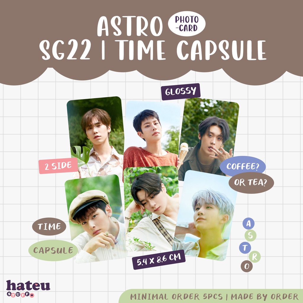 Astro Unofficial Photocard Season Greeting 2022, Photobook Time Capsule ...