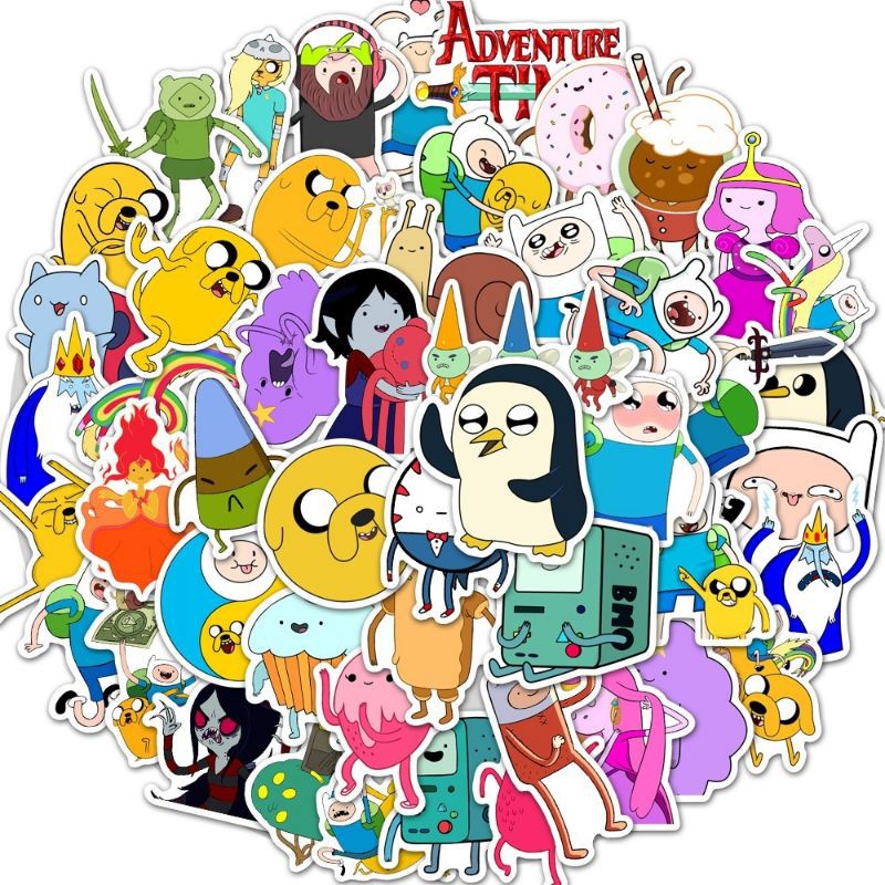 Adventure Time 🔥 Malaysia stock 🔥 50pcs Sticker | Shopee Malaysia