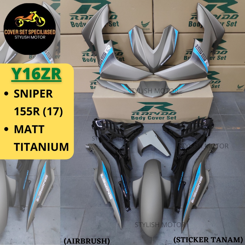 Sticker Tanam Airbrush Rapido Cover Set Y Zr Sniper R Matt