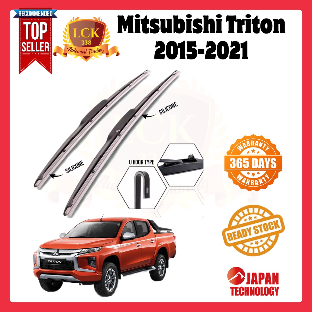 Wiper Blades Aero for Mitsubishi Triton MQ Ute 2.4 DI-D 4WD 2015-2018