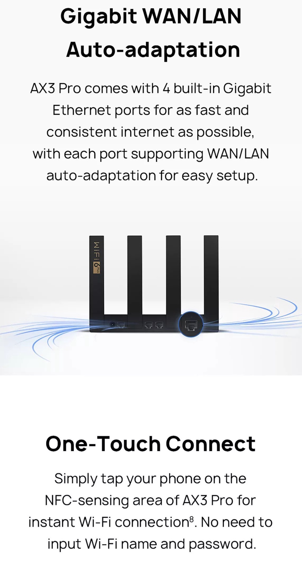 HUAWEI WiFi AX3 Pro Router | Wi-Fi 6 Plus 3000Mbps | Visualized Wi-Fi ...