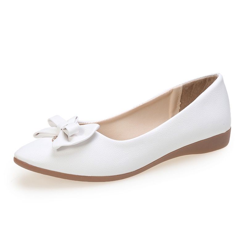 MAY Ladies Flat Shoes Shallow Pointed Toe Office Women Shoes