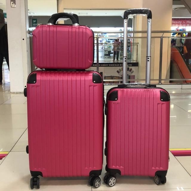 Hot Sales 12 20 24 ABS Luggage Beg Bagasi Beg Tarik Murah Tahan Lasak Shopee Malaysia