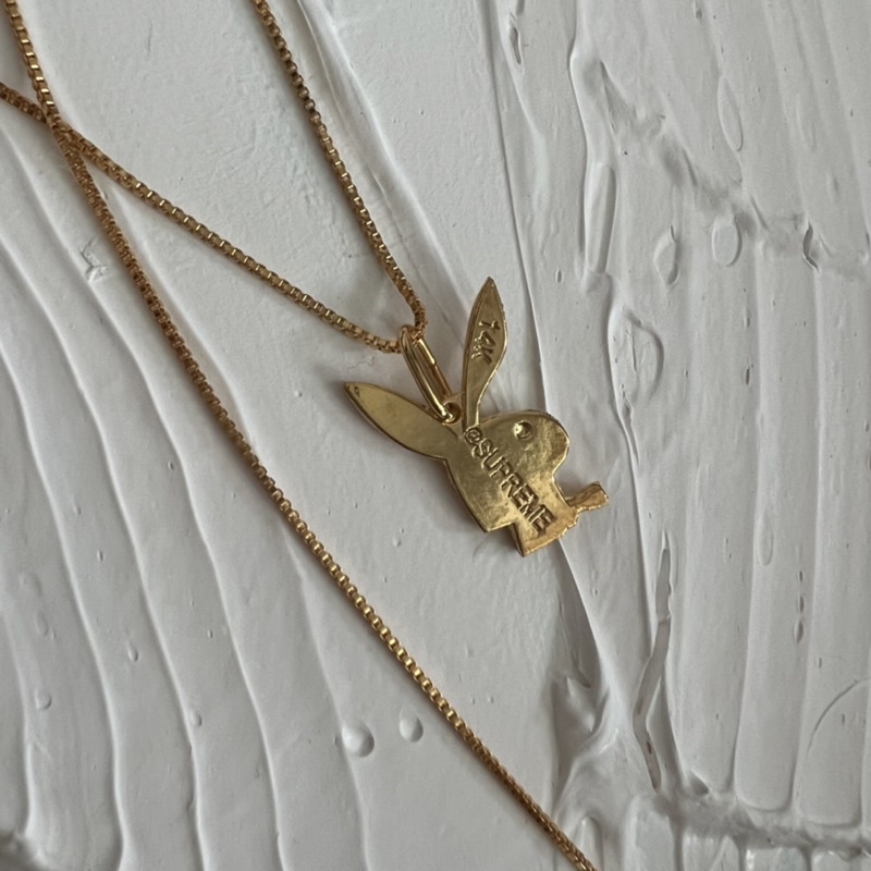 BRAND NEW Supreme Playboy 14k gold chain SS15 | eBay