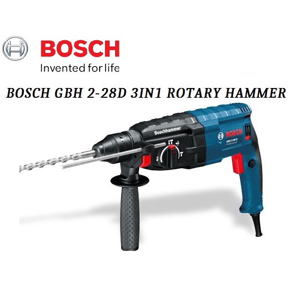 BOSCH GBH 2 28D 850W 3IN1 ROTARY HAMMER MADE IN GERMANY Shopee