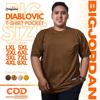 HITAM Big JORDAN t shirt basic Men black big size XXXL XXXXL baju