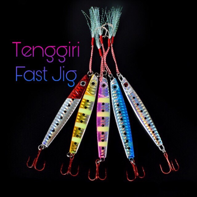 Fish On!🔥 60/80/100g Fast Jig Tenggiri with Assist Hook Plus Treble